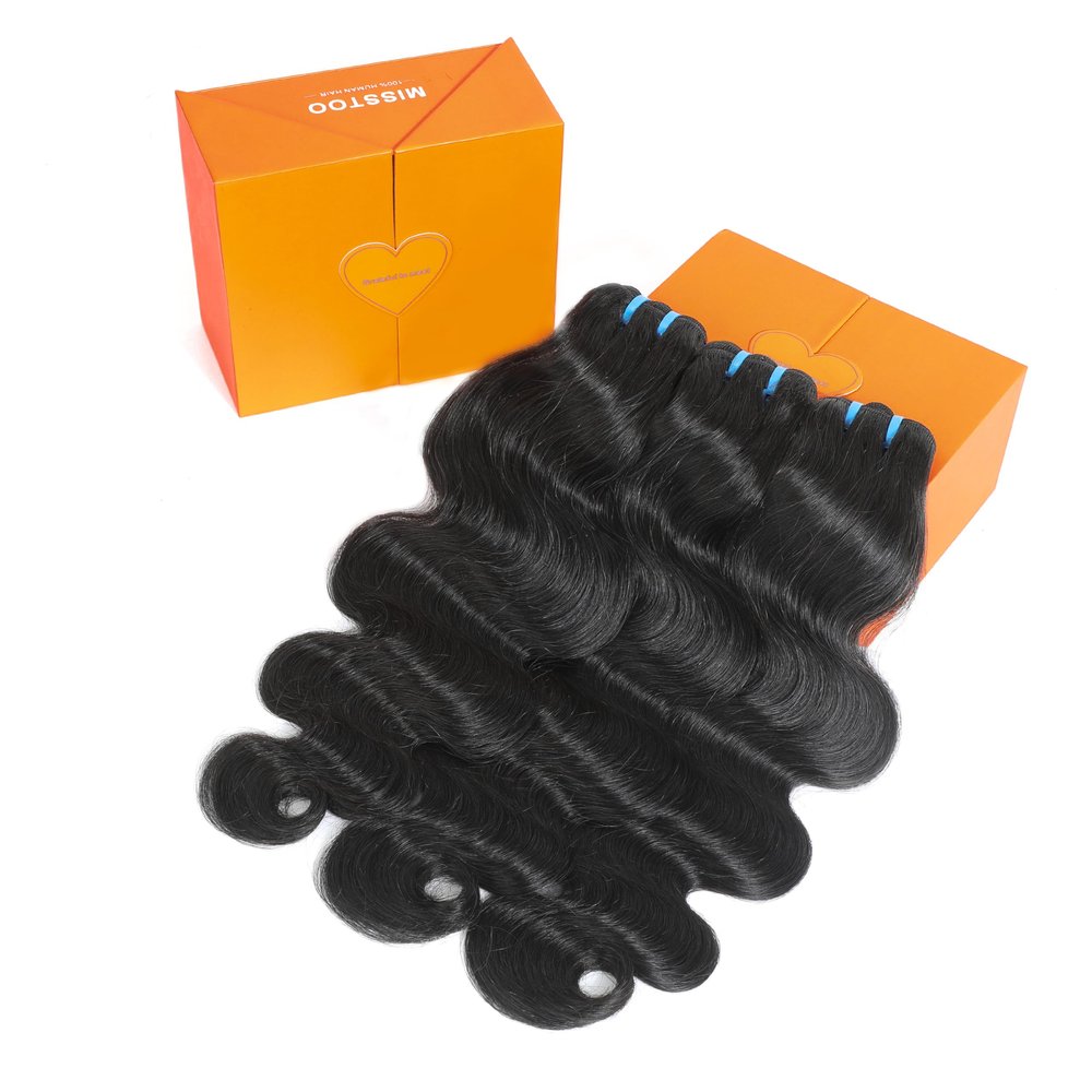 Misstoo 15A Cambodian Body Wave Bundles, 3 Bundles 10 10 10 Inch, Ultra Thin Double Drawn Sew In Weft, Unprocessed Raw Virgin Real Human Hair Extensions, Cuticle Aligned, Triple Lifespan, Reusable