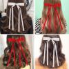 WORTL Red Hair Bows Clips Coquette Ribbon Bowknot with Long Tail Princess Hair Bows French Barrettes Hair Accessories for Women Girls 16PCS (Red, Cream) view 4