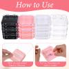 24pcs Press On Nails Packaging Boxes with Double Sided Adhesive Nails Tape Acrylic Press On Nailes Storage Box in 4 Colors Artificial Nail Display Box for Presses on Nail Business Nailes Art Nai view 4
