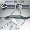 ESVIENS 2Pack Small Eyebrow Scissors, Stainless Steel Nose Hair Trimming Scissors with Rounded Tips, Precision Grooming for Beard/Mustache/Facial Hair, Travel Friendly & Safe for Men Women view 4