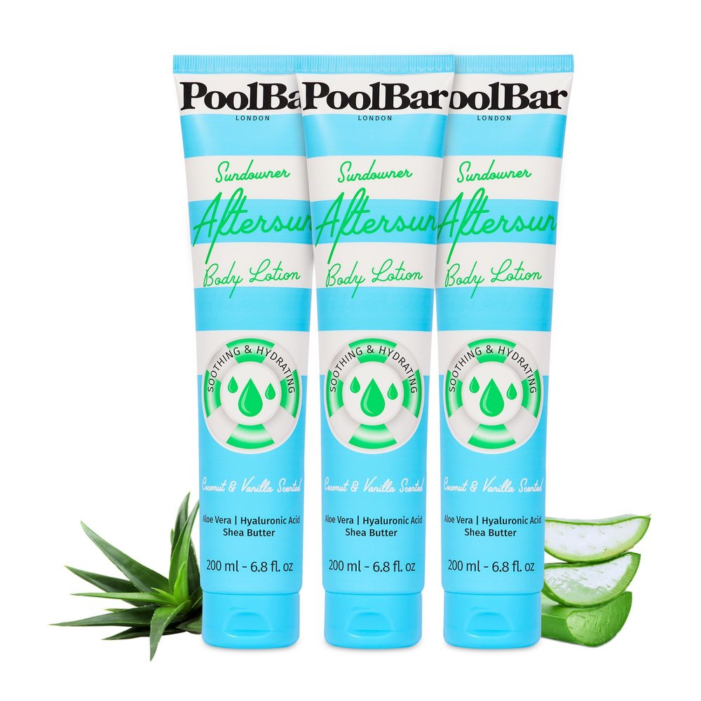 PoolBar Sundowner After Sun Body Lotion, 3-Pack, 6.8 fl oz Each