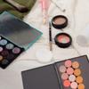 FRCOLOR 2Pcs DIY Empty Eyeshadow Palette Case Lightweight Travel Makeup Container for Eyeshadow Lipstick Cosmetics Versatile Design for Women Portable Black Storage view 4