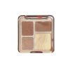 4-in-1 Face Contour Palette, Matte and Shimmer Shades with Highlighter, Brown and Beige(2 pack) view 1
