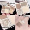 4-in-1 Face Contour Palette, Matte and Shimmer Shades with Highlighter, Brown and Beige(2 pack) view 3