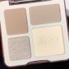 4-in-1 Face Contour Palette, Matte and Shimmer Shades with Highlighter, Brown and Beige(2 pack) view 4