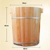 40cm Wooden Pedicure Basin Foot Bath Barrel - Health Care Gift for Middle-Aged & Elderly, Relaxing Foot Tub with Age Beads, Spa Quality Foot Care at Home view 2