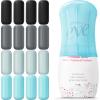 16 Pack Silicone Bottle Cover,Travel Essential for Women Men,Cruise Ship Essentials 2025,Beach Vacation Essentials,Travel Size Toiletries,Airplane Travels Accessories Elastic Sleeves,Leak Proofing view 1