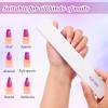 150 Pack 100/180 Grit Nail File, Emery Board Nail Files for Acrylic Nails and Natural Nails, Double Sided Emory Boards Professional Nail-Filer Reusable Washable Manicure view 4