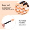 1000 Pcs Eyeshadow Applicators Disposable Eye Makeup Brushes Eyeshadow Double Sided Sponge Brushes for Women Lady Girls (2.56 Inch, Black, Nude, White) view 3