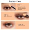 1000 Pcs Eyeshadow Applicators Disposable Eye Makeup Brushes Eyeshadow Double Sided Sponge Brushes for Women Lady Girls (2.56 Inch, Black, Nude, White) view 4