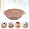 Foldable Silicone Face Ice Bath Bowl with Ice Grid, Portable Reusable Cold Plunge Washbasin for Home Travel Skin Tightening Pore Shrinking Glowing Skin(Pink) view 2