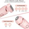 Zylla Smoothshave Razor, Smooth Shave Razor Womens Body Trimmer, Ipx7 Waterproof 2 in 1 Electric Shavers, Wet and Dry Portable Trimmer with Removable Head (Blue 1pcs) view 3