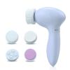 LLiuvcc 5-in-1 Facial Cleansing Brush Facial Scrub, Portable Men's and Women's Facial Brush, Exfoliating, Massaging, and Deep Cleansing(White) view 1