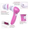 LLiuvcc 5-in-1 Facial Cleansing Brush Facial Scrub, Portable Men's and Women's Facial Brush, Exfoliating, Massaging, and Deep Cleansing(White) view 3