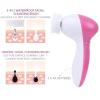 LLiuvcc 5-in-1 Facial Cleansing Brush Facial Scrub, Portable Men's and Women's Facial Brush, Exfoliating, Massaging, and Deep Cleansing(White) view 4