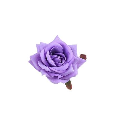8 Pcs Rose Hair Clip Flower Hairpin, 2.6 Inch Artificial Flower Clips Floral Brooches Pink Rose Hair Accessories for Women Ladies Bridesmaid Vacation Beach,(Purple)