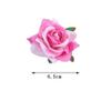8 Pcs Rose Hair Clip Flower Hairpin, 2.6 Inch Artificial Flower Clips Floral Brooches Pink Rose Hair Accessories for Women Ladies Bridesmaid Vacation Beach,(Purple) view 2