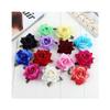 8 Pcs Rose Hair Clip Flower Hairpin, 2.6 Inch Artificial Flower Clips Floral Brooches Pink Rose Hair Accessories for Women Ladies Bridesmaid Vacation Beach,(Purple) view 4