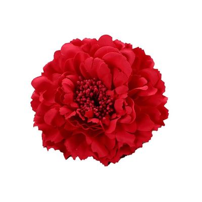 8Pcs 4.3 Inch Flower Hair Clips for Women, Blue Large Peony Hair Clip Bohemian Peonies Hairpin Floral Brooch for Party Wedding Decor(Red)