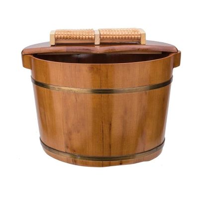 WXLYJXUE Foot Bath Foot Tub Wooden Barrel Foot Spa Foot Tub for Soaking Wood Foot Bath Bucket for Pedicure Foot Soak Basin