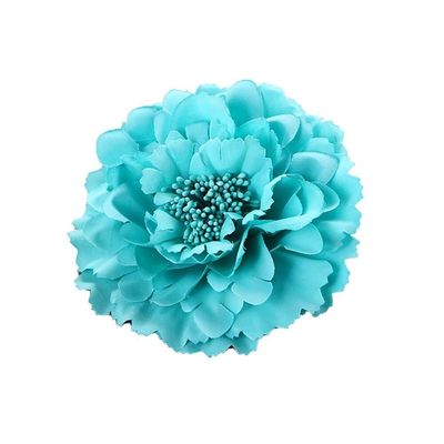 6 Pcs Peony Flower Hair Clips, 4.3 Inch Large Bohemia Peony Flowers Hairpin, Blue Peonies Floral Hair Pins Flower Brooch Hair Accessories for Women(Teal)