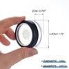 15pcs 10ml/0.34oz Plastic Empty Travel Small Loose Powder Compact Refillable Loose Powder Containers Reusable No Leak Compact with Rotatable Sifter and Black Screw Lid view 2