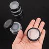 15pcs 10ml/0.34oz Plastic Empty Travel Small Loose Powder Compact Refillable Loose Powder Containers Reusable No Leak Compact with Rotatable Sifter and Black Screw Lid view 4