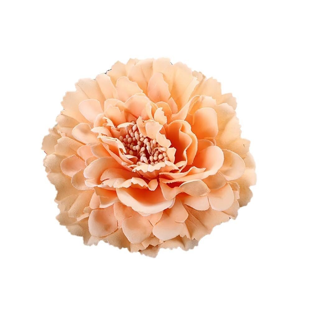 8Pcs 4.3 Inch Flower Hair Clips for Women, Blue Large Peony Hair Clip Bohemian Peonies Hairpin Floral Brooch for Party Wedding Decor(Rose Pink)