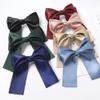 5Pcs Hair Bows for Women Girls Burgundy Bow Hair Clips with Tails Silky Satin Bow Hair Clip Big Bowknow Barrettes Hair Accessories for Women(Burgundy) view 3