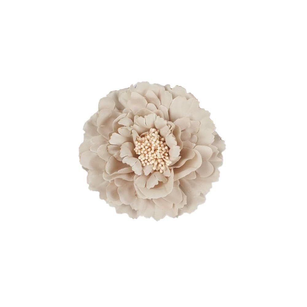 6 Pcs Peony Flower Hair Clips, 4.3 Inch Large Bohemia Peony Flowers Hairpin, Blue Peonies Floral Hair Pins Flower Brooch Hair Accessories for Women(Coffee)