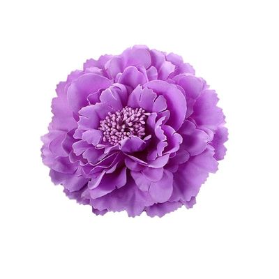 6 Pcs Peony Flower Hair Clips, 4.3 Inch Large Bohemia Peony Flowers Hairpin, Blue Peonies Floral Hair Pins Flower Brooch Hair Accessories for Women(Purple)