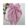 Burgundy Silky Satin Hair Bow for Women 6Pcs Oversized Bow Hair Clips with Long Tail Large Bowknot Hair Ribbon Barrette Ponytail Holder Aesthetic Hair Accessories for Women Girls(Fuchsia Pink) view 1