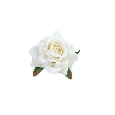 8 Pcs Rose Hair Clip Flower Hairpin, 2.6 Inch Artificial Flower Clips Floral Brooches Pink Rose Hair Accessories for Women Ladies Bridesmaid Vacation Beach,(Beige)