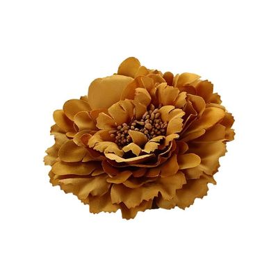 6 Pcs Peony Flower Hair Clips, 4.3 Inch Large Bohemia Peony Flowers Hairpin, Blue Peonies Floral Hair Pins Flower Brooch Hair Accessories for Women(Gold)