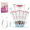 Electric Razors for Women, 5 in 1 Painless Ladies Wet & Dry Body Razors and Facial Hair Remover, Rechargeable Facial and Body Hair Remover for Face Nose Eyebrow Arms Armpit Legs Pubic AreaWhite view 1