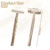 50Pcs Twin Blade Uinsex Disposable Razors, Shaving Razors for Men & Women Bulk, Eco-Friendly Portable Shave Razor for Bathing, Hotel, Travel(Beige) view 2