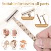 50Pcs Twin Blade Uinsex Disposable Razors, Shaving Razors for Men & Women Bulk, Eco-Friendly Portable Shave Razor for Bathing, Hotel, Travel(Beige) view 4