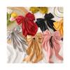5Pcs Large Bow Hair Clips Oversized Satin Silky Hair Bow Clips with Long Tail Giant Coquette Bows Hair Accessories for Women Girls,(Sky Blue) view 3