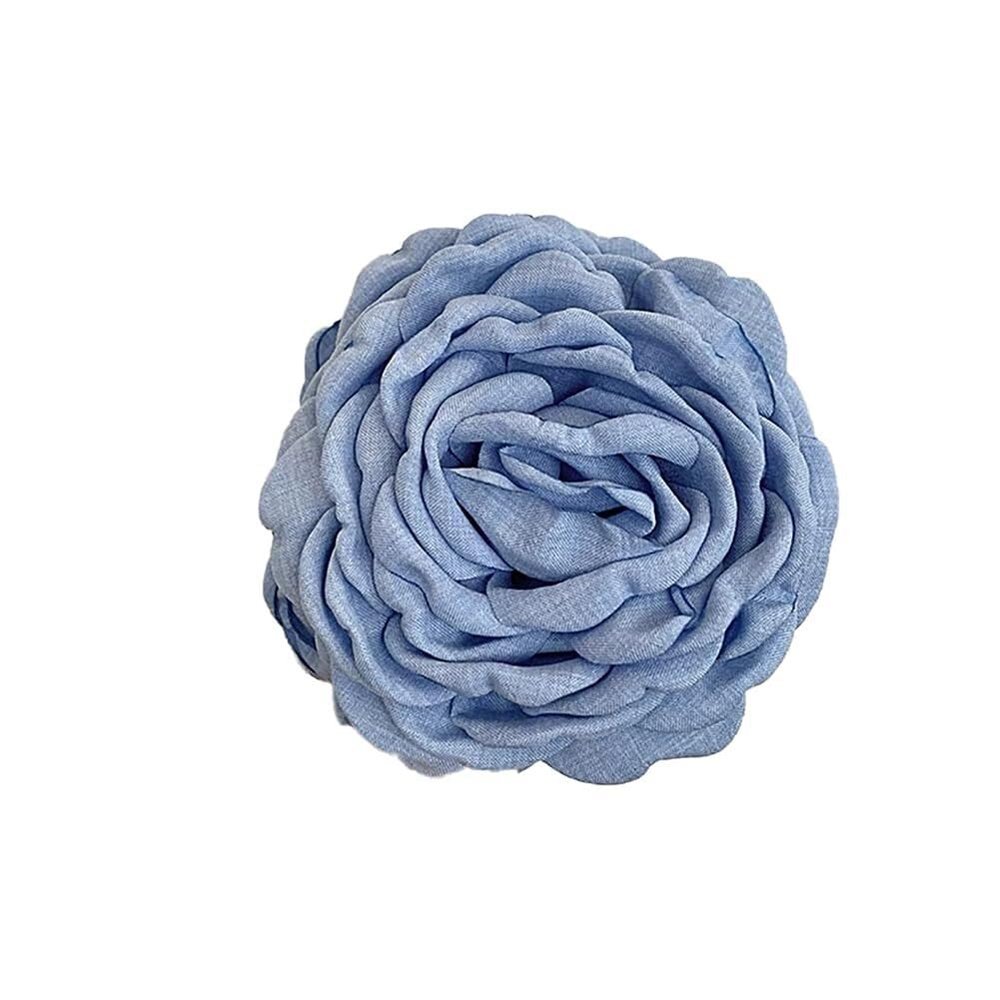 2 Pcs Large Rose Hair Claw Clips for Women, 2.7" Rose Flower Hair Clip Ponytail Hairpin Floral Hair Accessories for Women Thin/Thick Hair,(Blue)