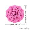 2 Pcs Large Rose Hair Claw Clips for Women, 2.7" Rose Flower Hair Clip Ponytail Hairpin Floral Hair Accessories for Women Thin/Thick Hair,(Blue) view 2