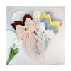 2Pcs Chiffon Oversized Giant Hair Bows Coquette Hair Clip Bow with Long Tail Headdress Hair Accessories for Women Girls(Purple) view 4