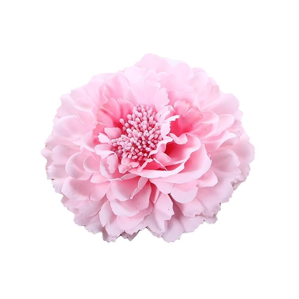 6 Pcs Peony Flower Hair Clips, 4.3 Inch Large Bohemia Peony Flowers Hairpin, Blue Peonies Floral Hair Pins Flower Brooch Hair Accessories for Women(Pink)