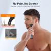 RUIM 3-in-1 Men's Body Groomer - Waterproof Electric Shaver for Groin, Chest, Back & Body Hair, with Nose & Eyebrow Trimmer Attachments for Painless Wet/Dry Use view 3
