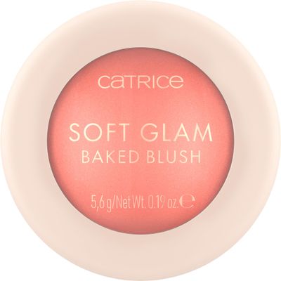 Catrice Soft Glam Baked Blush | Luminous, Lightweight Powder for Buildable Color | Vegan & Cruelty Free (030 | Cheeky Coral)