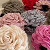 4 Pcs Large Rose Hair Claw Clips for Women, 4.7" Rose Flower Hair Clip Ponytail Hairpin Floral Hair Accessories for Women Thin/Thick Hair,(Dusty Coffee) view 4