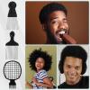 4 PCS Afro Hair Styling Metal Picks for Black Men, Hair Racket for Wig Braid Comb Fist Design Wide Tooth Picks, Hairdressing Styling Tool for Curly Natural Hair view 3