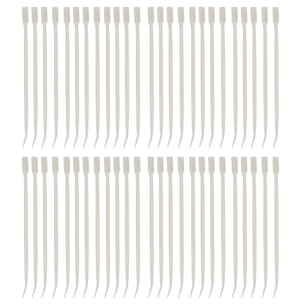 50pcs Double Head Eyelash Perming Applicator | Expert Lash Curling Tool | Reusable Plastic Eyelash Perming Stick for Salon/Home Use | Pointed & Thick End Design