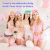12-Piece Sleepover Set, Cute Bow Headbands & Animal Masks, Plush Sleep Eye Covers & Spa Headbands for Women view 3