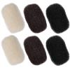 6-Pack Hair Volume Bump Inserts, Nylon Shapers For WomenS Updos, Available In Beige, Brown, Black view 1