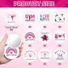 20 Sets Gymnastics Gifts Gymnastics Makeup Bag for Women with Compact Mirror Inspirational Cosmetic Bag Gymnasts Inspirational Gifts Gymnastic Coach Gift for Sports Lovers Birthday Christmas Gift view 3